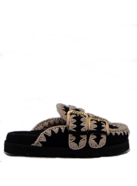 Mou Dames clogs zwart wit
