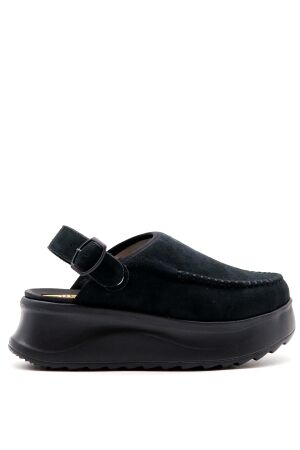 HeyDude dames clogs plateau zwart