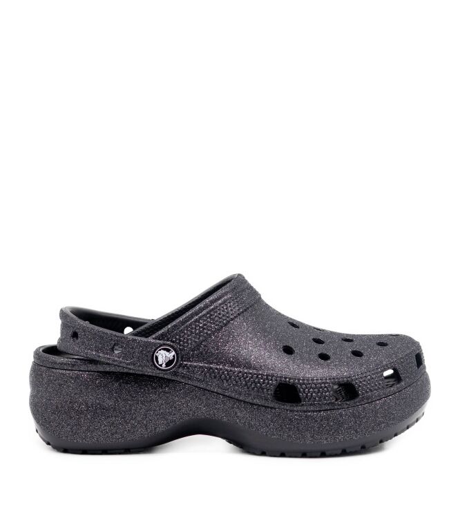 Crocs Crocs dames klompen platform zwart Black Glitter Crocs Dames Klompen in Zwart Met Glitter online kopen