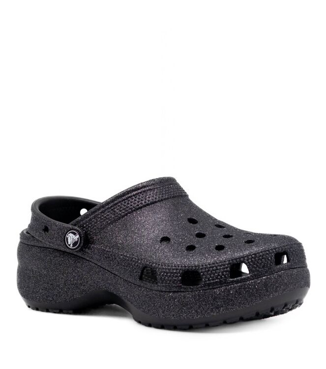 Crocs Crocs dames klompen platform zwart Black Glitter Crocs Dames Klompen in Zwart Met Glitter online kopen