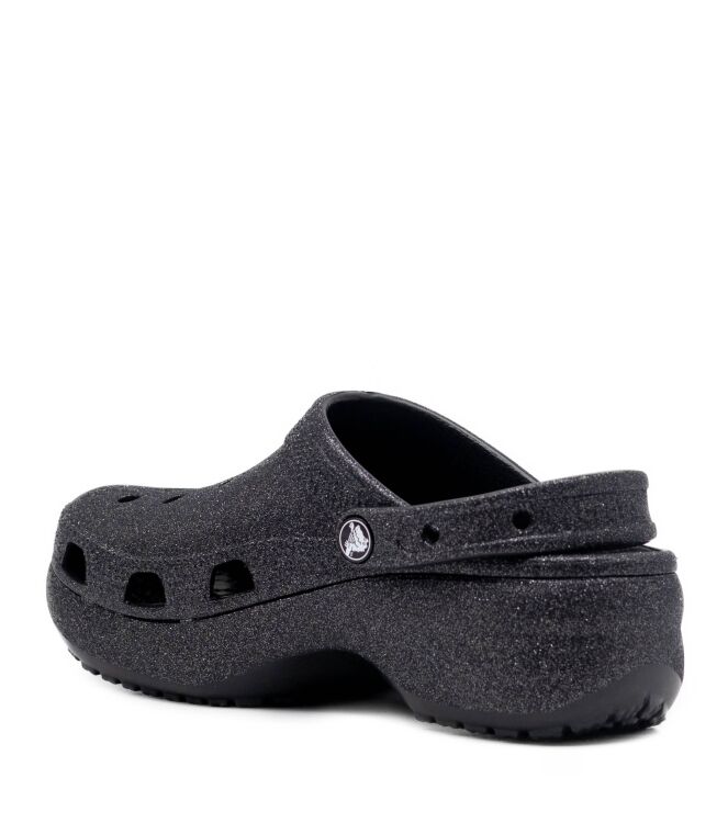 Crocs Crocs dames klompen platform zwart Black Glitter Crocs Dames Klompen in Zwart Met Glitter online kopen