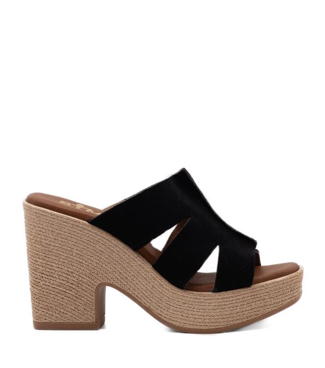 BTMR  Dames Klompen Rubberzolen Zwart 