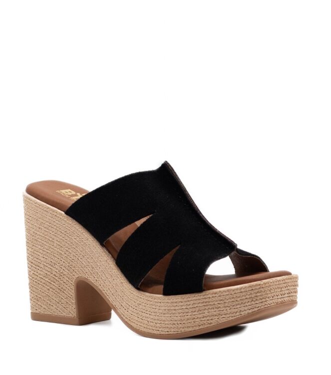 BTMR  Dames Klompen Rubberzolen Zwart 