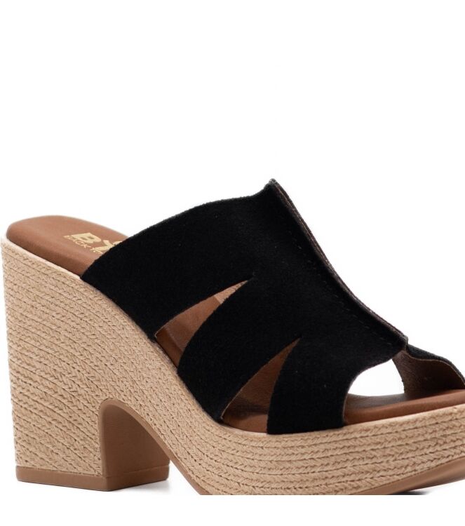 BTMR  Dames Klompen Rubberzolen Zwart 