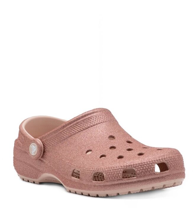 Crocs Crocs dames klompen roze glitter Quartz Glitter Crocs Dames Klompen in Oud Roze Met Glitter online kopen
