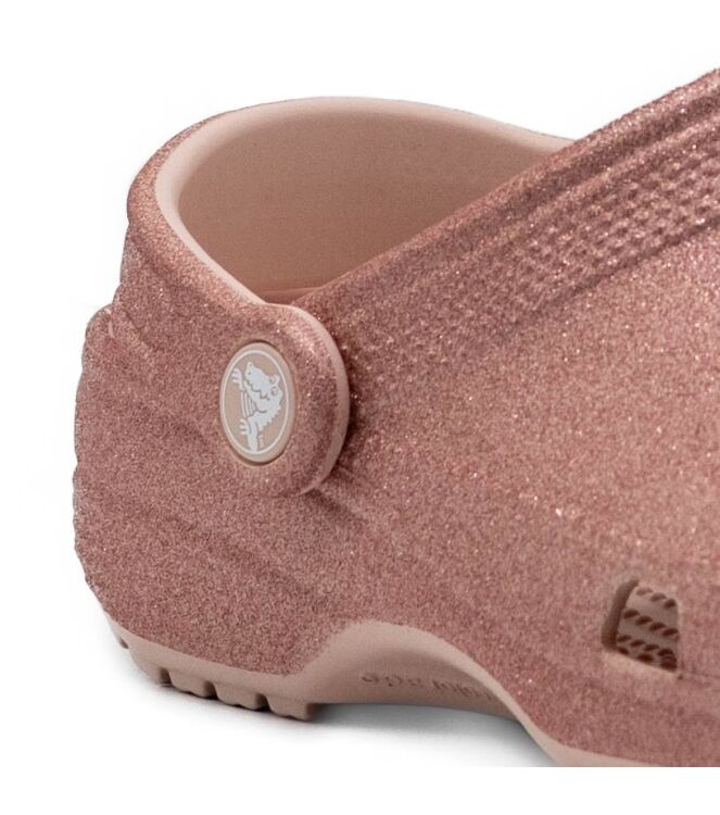 Crocs Crocs dames klompen roze glitter Quartz Glitter Crocs Dames Klompen in Oud Roze Met Glitter online kopen