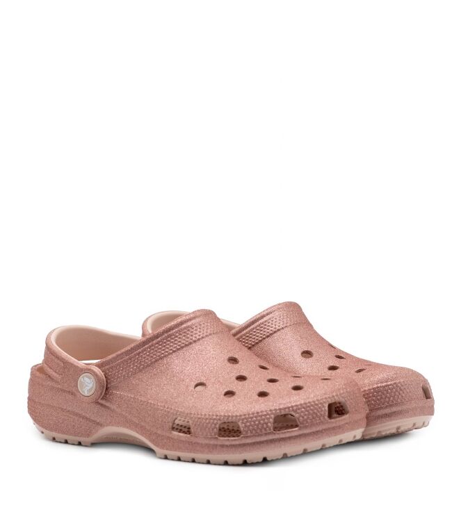 Crocs Crocs dames klompen roze glitter Quartz Glitter Crocs Dames Klompen in Oud Roze Met Glitter online kopen