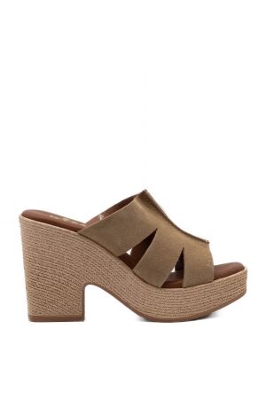 BTMR dames klompen rubberzolen nature