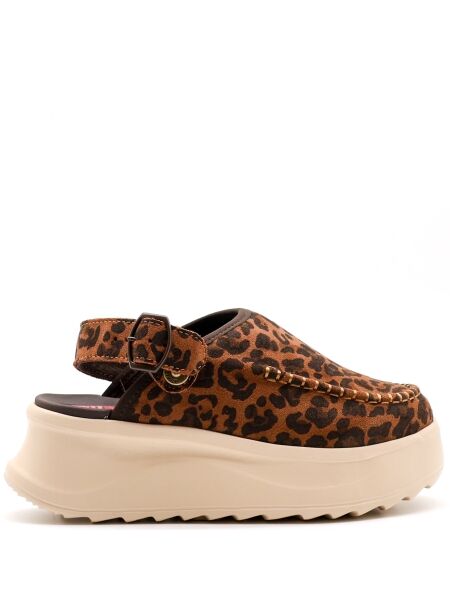 Heydude Dames clogs plateau leopard
