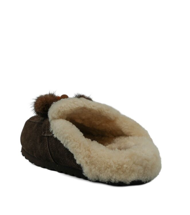 Miss Olivia Miss Olivia dames klompen gevoerd bruin Suede Coffee Miss Olivia Dames Klompen Gevoerd in Bruin online kopen