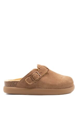 Scholl dames klompen gevoerd  sued