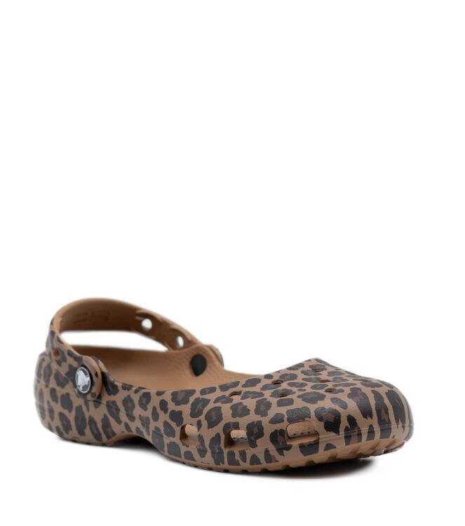 Crocs Crocs dames muilen leopard Sepia/Leopard Crocs Dames Muil in Bruin Leopard online kopen