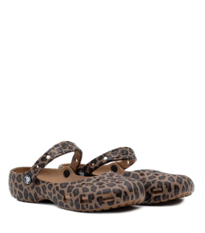 Crocs Crocs dames muilen leopard Sepia/Leopard Crocs Dames Muil in Bruin Leopard online kopen