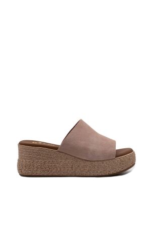 BTMR dames muilen sleehak roze suede