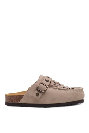 Scholl dames muilen beige suede