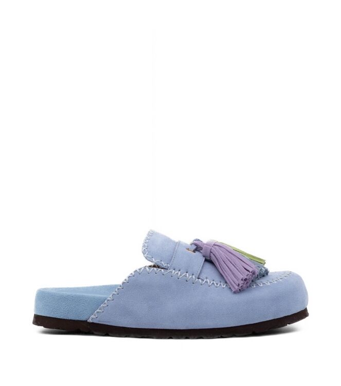 Miss Olivia  Dames Muilen Rubberzolen Blauw 