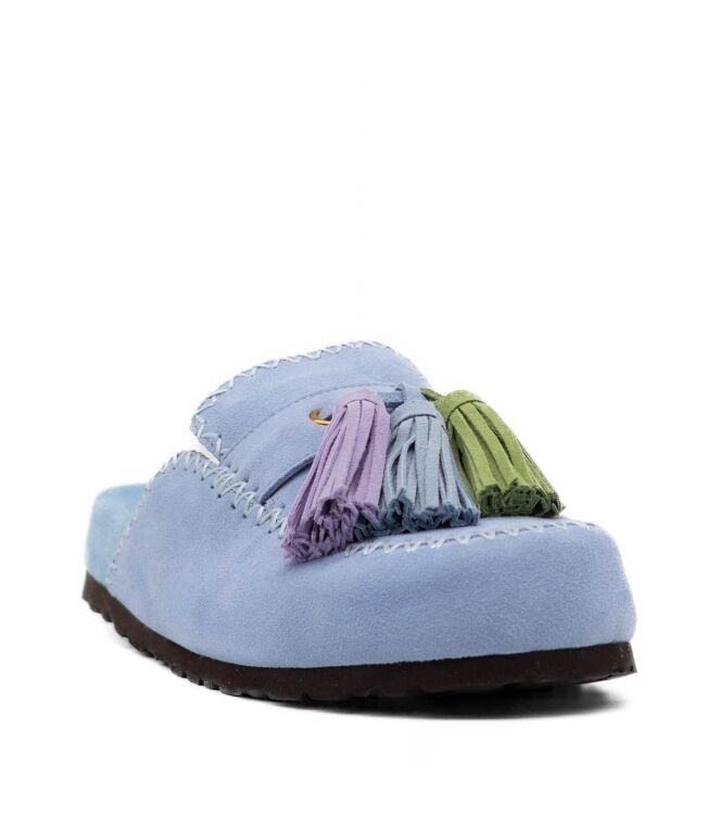 Miss Olivia  Dames Muilen Rubberzolen Blauw 