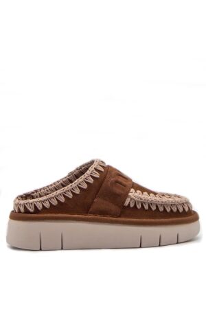 Mou dames muilen donker bruin suede