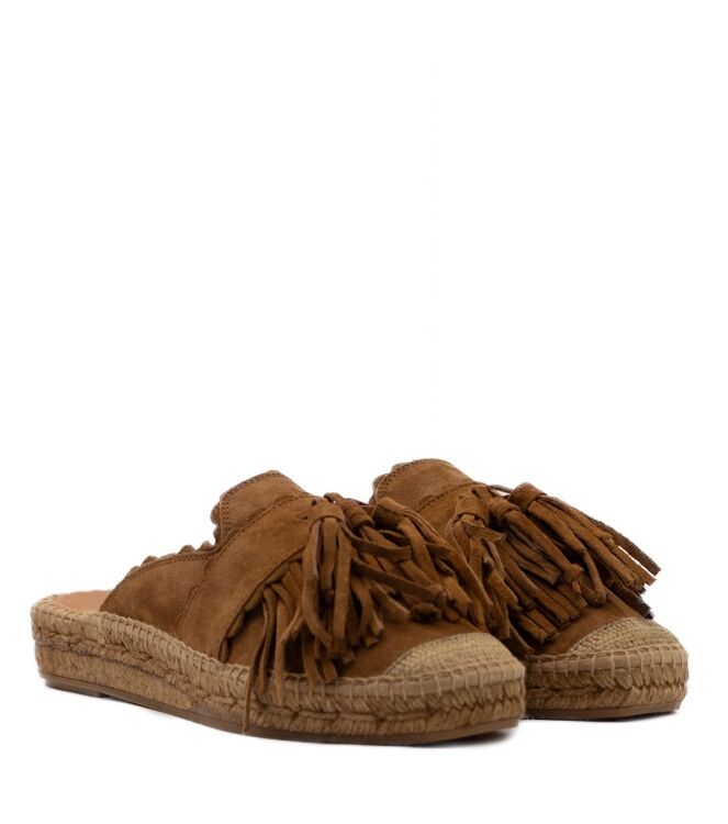 Kanna Kanna dames muilen rubberzolen bruin Basket Cognac Kanna Dames Muil in Bruin online kopen