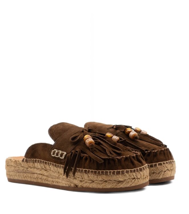 Kanna Kanna dames muilen rubberzolen bruin Basket Arabica Kanna Dames Muil in Bruin online kopen