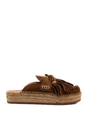 Kanna dames muilen rubberzolen bruin