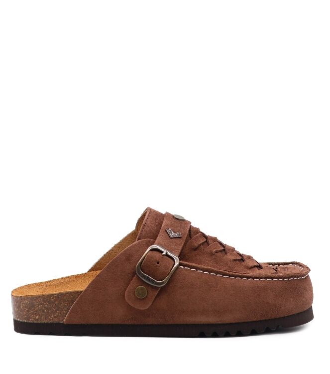Scholl Scholl dames muilen bruin suede Espresso Suede Scholl Dames Muil in Bruin online kopen