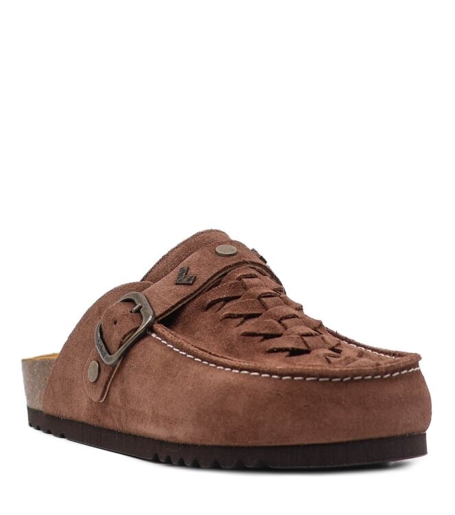 Scholl Scholl dames muilen bruin suede Espresso Suede Scholl Dames Muil in Bruin online kopen