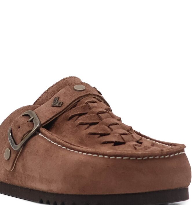 Scholl Scholl dames muilen bruin suede Espresso Suede Scholl Dames Muil in Bruin online kopen
