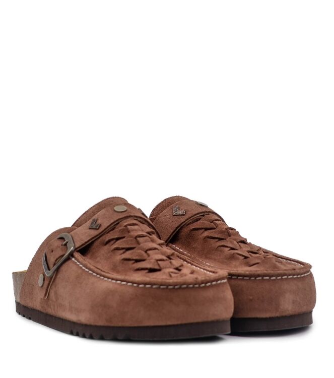 Scholl Scholl dames muilen bruin suede Espresso Suede Scholl Dames Muil in Bruin online kopen