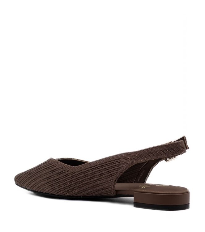 La Strada Dames Slingback Ballerina in Bruin/Brons online kopen