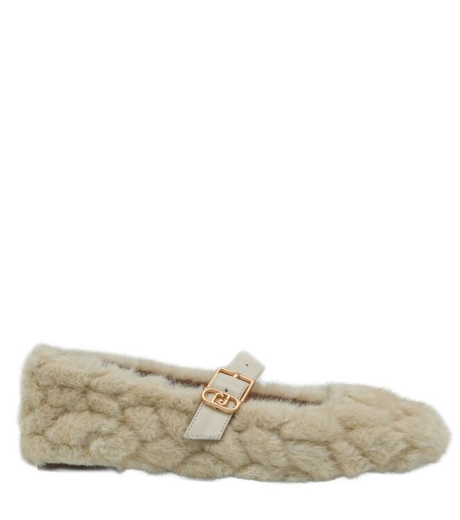 Liu Jo Liu Jo dames ballerina beige Milk S1400 Liu Jo Dames Ballerina Beige 05 beige