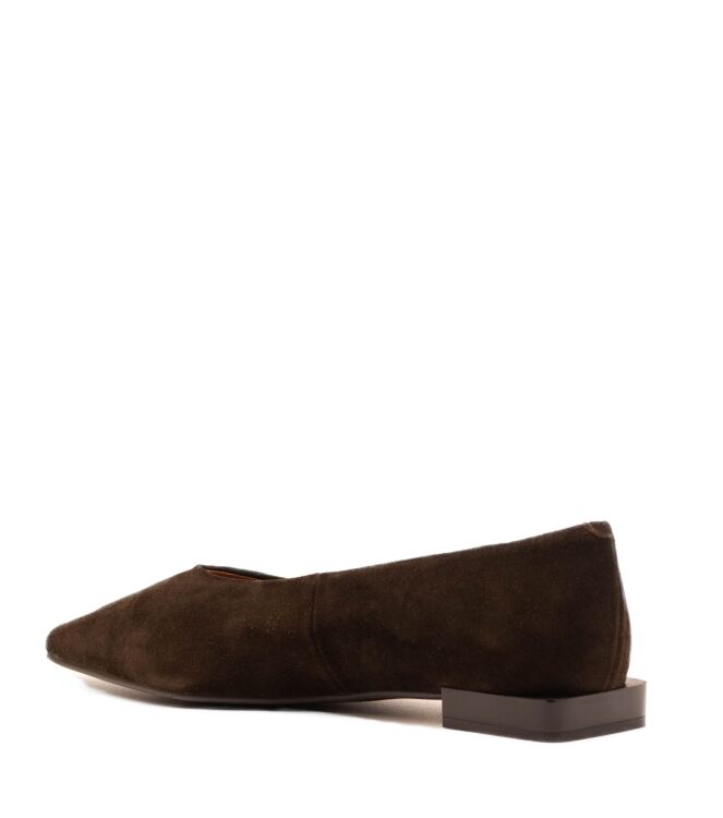 Angel Alarcon Angel Alarcon dames ballerina´s bruin suede Basket Colombia Taco Angel Alarcon Dames Ballerina in Bruin online kopen
