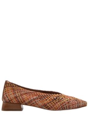 KMB Shoes dames ballerina´s naturel combi