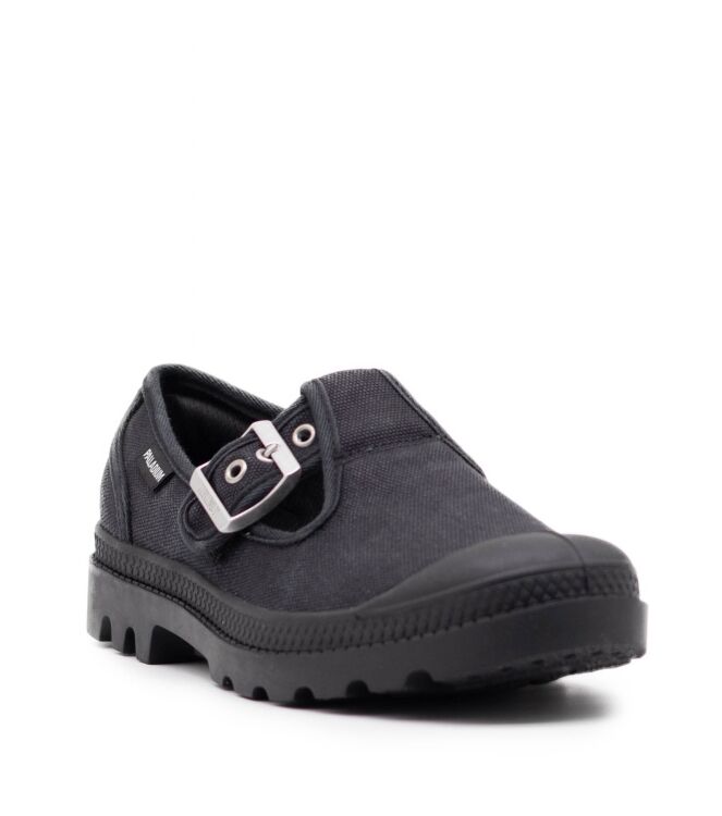Palladium Palladium dames instapper rubberzool zwart Black Palladium Dames Instappers in Zwart online kopen