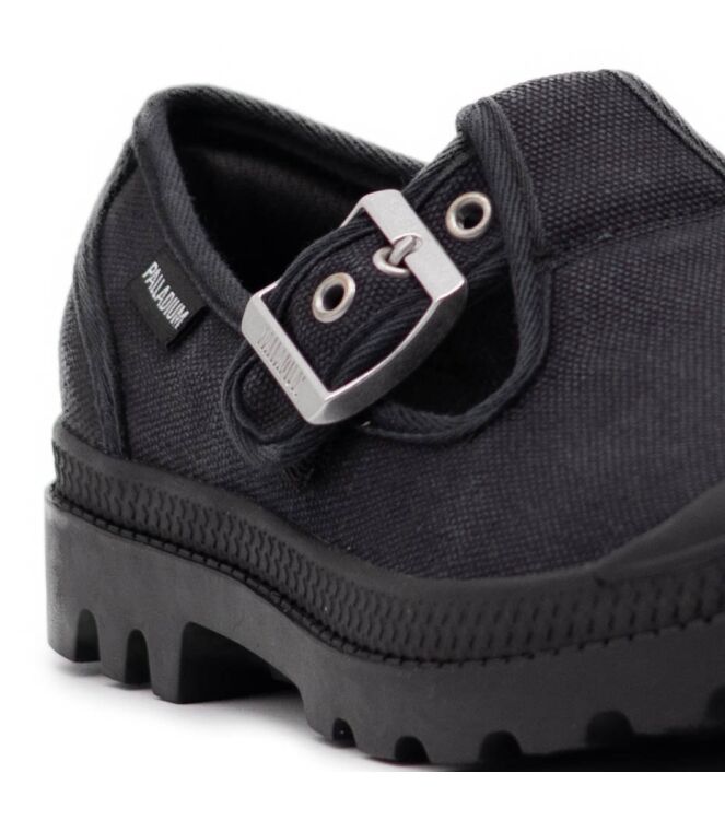 Palladium Palladium dames instapper rubberzool zwart Black Palladium Dames Instappers in Zwart online kopen