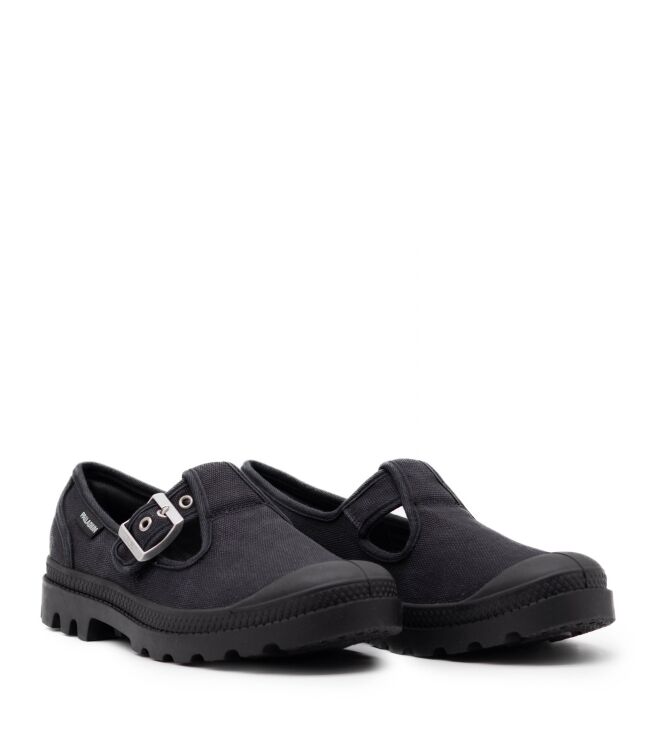 Palladium Palladium dames instapper rubberzool zwart Black Palladium Dames Instappers in Zwart online kopen