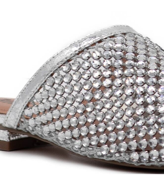 Bibi Lou  Dames Instappers Zilver 