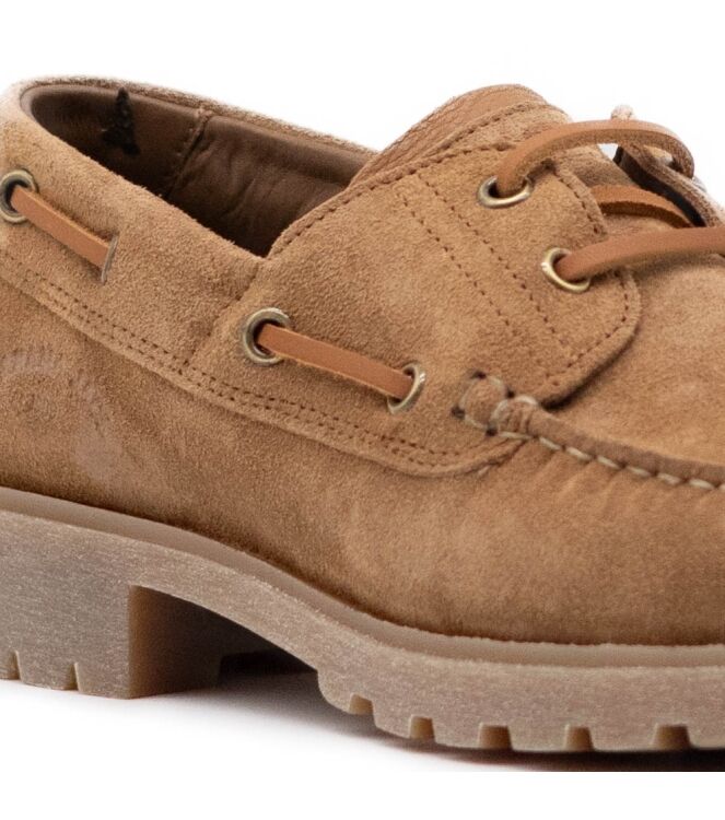 panama jack  Dames Instappers Rubberzool Brui 