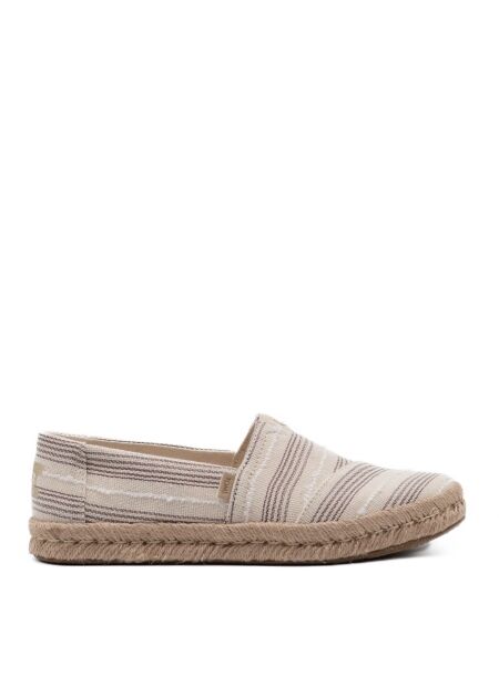 Toms Dames slip-on rubberzolen beige