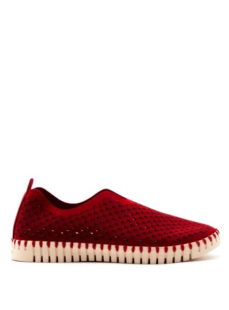 Ilse jacobsen Dames slip-ons donker rood