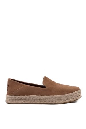 Toms dames slip-on rubberzolen bruin
