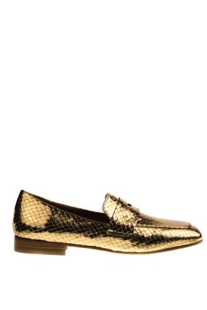 Julie Dee dames mocassins goud