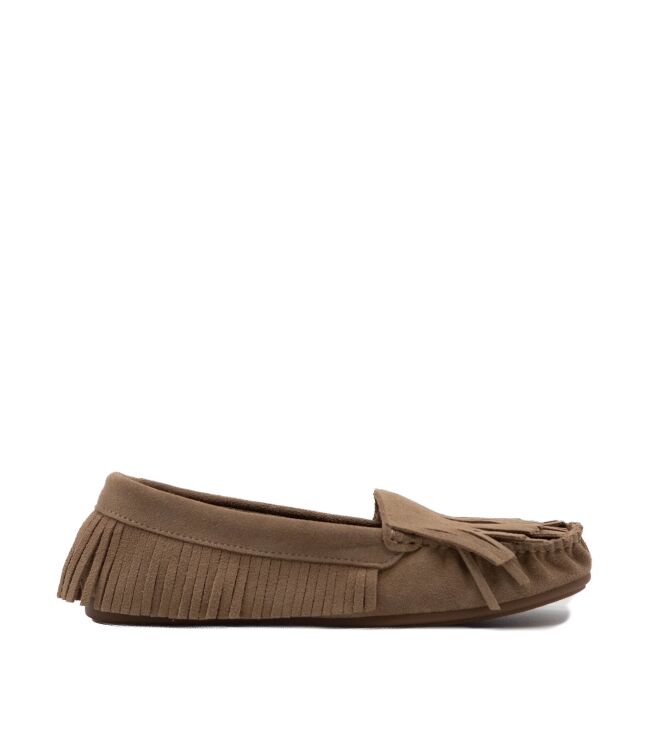 BTMR dames mocassins beige suede 05 beige Direct leverbaar uit de webshop van www.taft.nl/