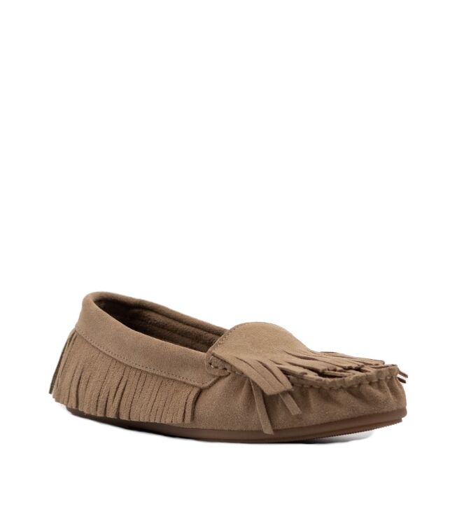 BTMR dames mocassins beige suede 05 beige Direct leverbaar uit de webshop van www.taft.nl/