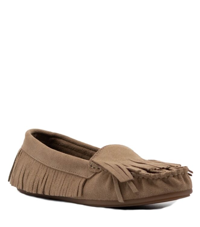BTMR dames mocassins beige suede 05 beige Direct leverbaar uit de webshop van www.taft.nl/