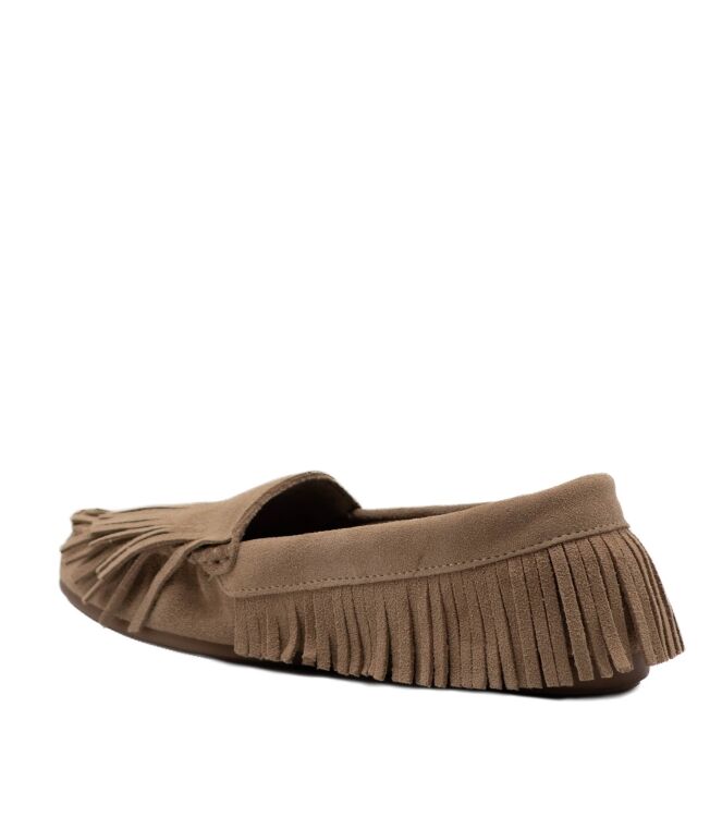 BTMR dames mocassins beige suede 05 beige Direct leverbaar uit de webshop van www.taft.nl/
