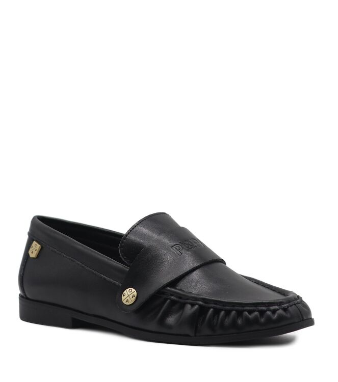 Popa Popa dames moccasins zwart Yao Negro Popa Dames Mocassins in Zwart online kopen