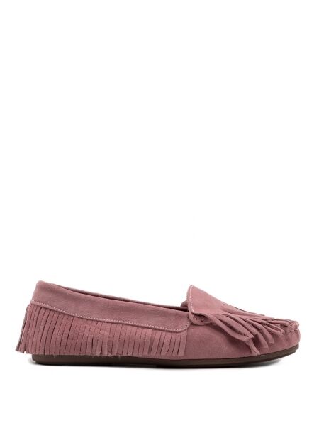 Btmr Dames mocassins roze suede