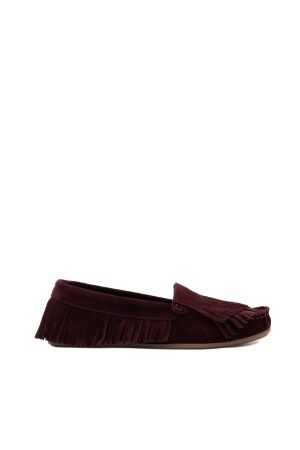 BTMR dames mocassins bordeaux rood
