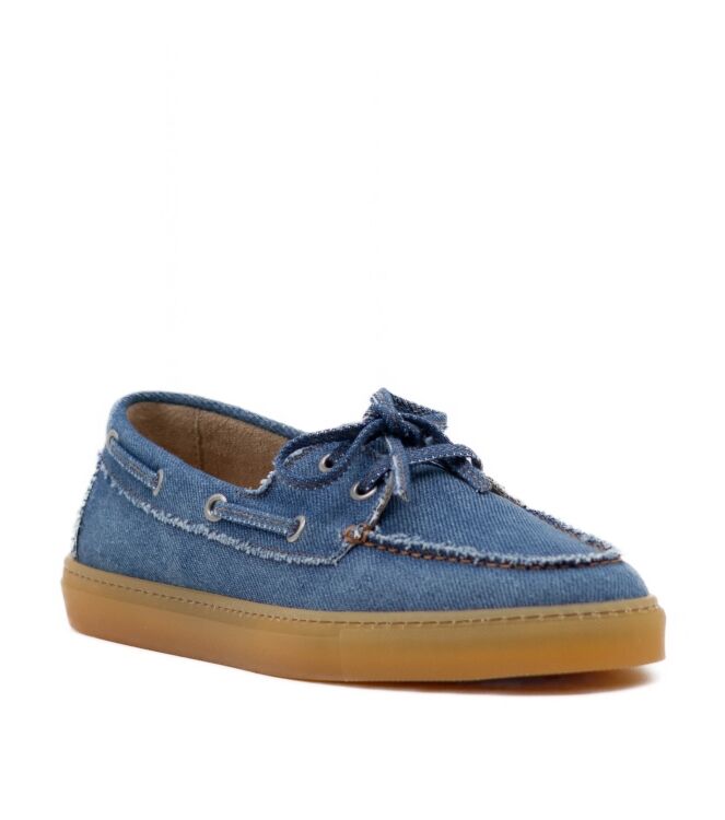 Copenhagen Studios Copenhagen Studios dames mocassins blauw Washed Denim Blue Copenhagen Studios Dames Mocassins in Denim Blauw online kopen